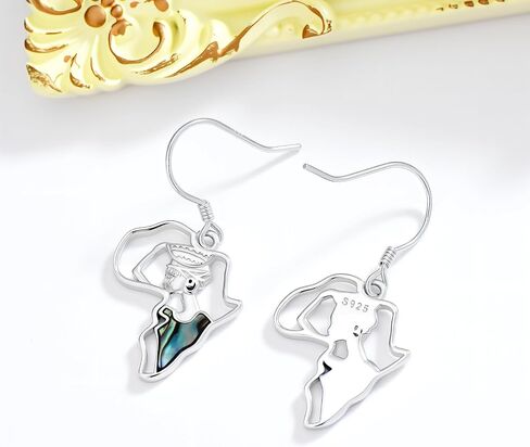Raccoon/Cactus/Longhorn/Arican Earring 925 Sterling Silver Astronaut/Raccoon/Moth/Sunflower Jewelry for Women in Saudi Arabia