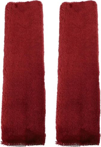 X AUTOHAUX 2 Pcs Plush Car Seat Belt Protector Pads Shoulder Strap Seatbelt Soft Comfort Cover Universal Pink in Saudi Arabia