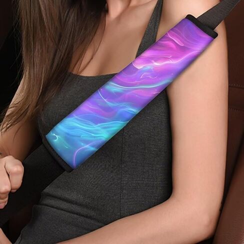 Coldinair Leopard Print Car Seat Belt Cover Seatbelt Pads for Women Adults,Auto Interior Accessories Shoulder Strap Padding for Vehicle,SUV,Sedans in Saudi Arabia