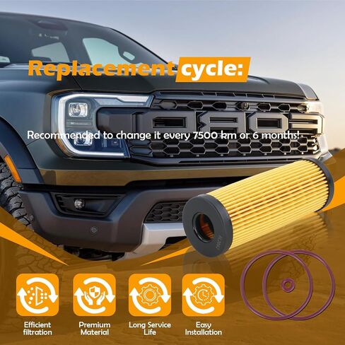 فلتر الزيت FL2062 متوافق مع Ford F150 Fusion Explorer Mustang Bronco Edge Lincoln MKX MKZ Aviator يستبدل FL2062A FT4Z-6731-A KU2Z6731A in Saudi Arabia