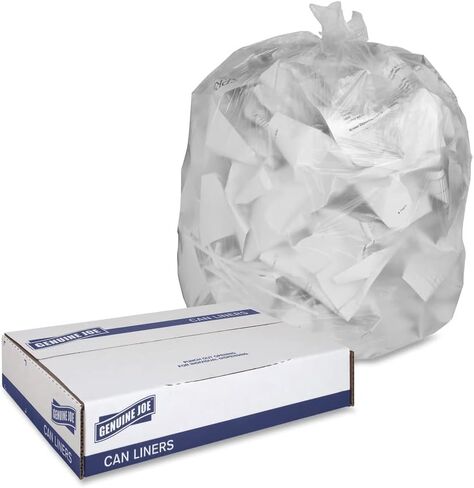 Genuine Joe 01757 High Density Can Liners, 31-33 Gal, 33-Inch X40-Inch , 500/CT, CL in Saudi Arabia