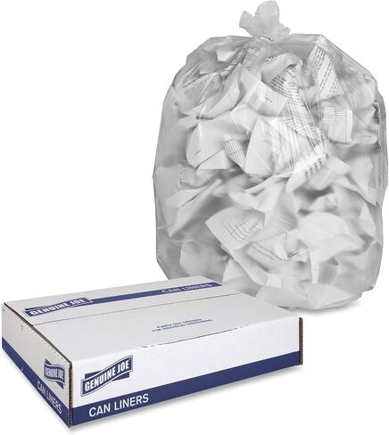 Genuine Joe 01757 High Density Can Liners, 31-33 Gal, 33-Inch X40-Inch , 500/CT, CL in Saudi Arabia
