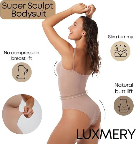 round neck Shapewear Bodysuit Tummy Control in Saudi Arabia
