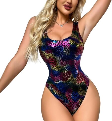 SANQIANG Women’s Sleeveless Racer Back Halter Neck Bodysuit Tank Tops in Saudi Arabia