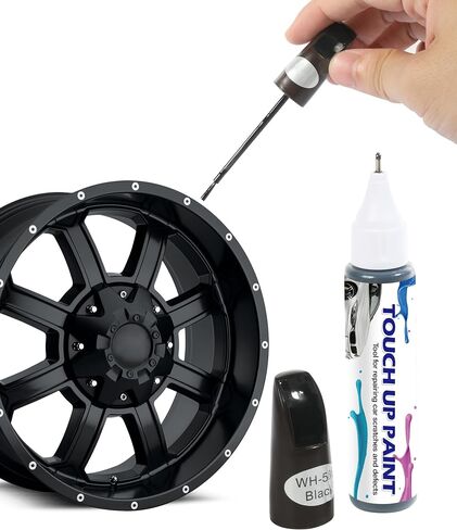 Zlirfy Car Touch Up Fill Paint Pen,Car Wheel Scratch Fix Rim Touch Up Paint Rim Scratch Repair Pen,Two-In-One Wheel Repair Paint,Car Wheel Scratch Remove,Used for Fix Rim Scratches (Silver) in Saudi Arabia