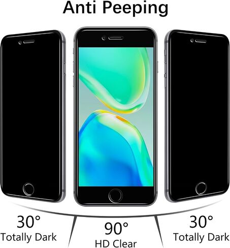 MAYtobe [عبوتان] زجاج مقوى لهاتف iPhone 8 Plus، 7 Plus، 6S Plus، 6 Plus واقي شاشة، خالٍ من الفقاعات، سهل التركيب in Kuwait