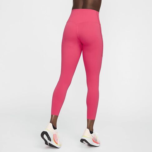 Nike Universa Women's Medium-Support High-Waisted 7/8 Leggings with Pockets (DQ5897-629, Aster Pink/Black) in Saudi Arabia
