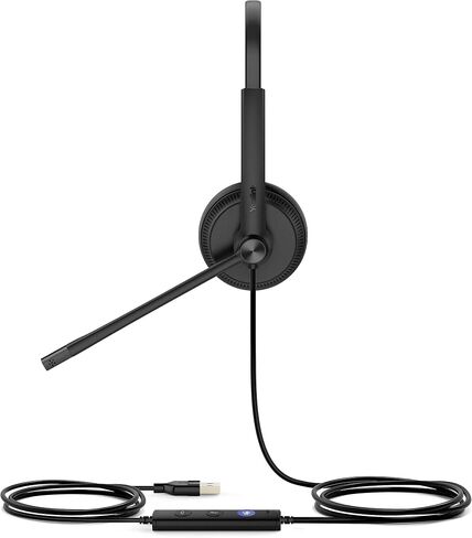 YeaLink UH34 Noise Canceling Mono On-Ear Headset, MT Certified in Saudi Arabia