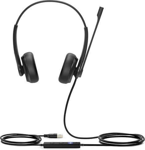 YeaLink UH34 Noise Canceling Mono On-Ear Headset, MT Certified in Saudi Arabia