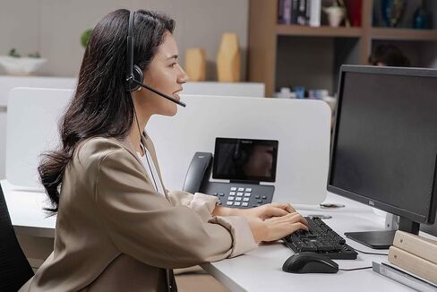 YeaLink UH34 Noise Canceling Mono On-Ear Headset, MT Certified in Saudi Arabia
