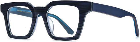 HEPIDEM Matte Multicolor Acetate Glasses Frame Men Vintage Square Eyeglasses Optical Spectacles 9289 in Kuwait