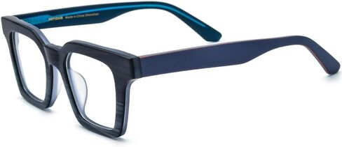 HEPIDEM Matte Multicolor Acetate Glasses Frame Men Vintage Square Eyeglasses Optical Spectacles 9289 in Kuwait