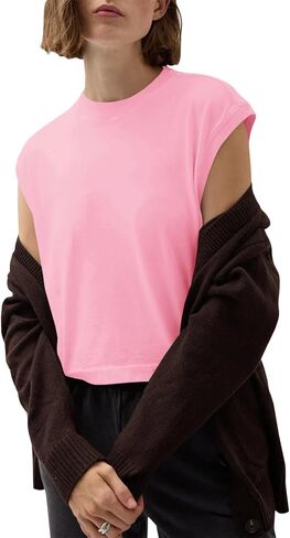 Tankaneo Womens cap cap cap tops summer summer strape lourd fit basic tee basic tee basic in Kuwait
