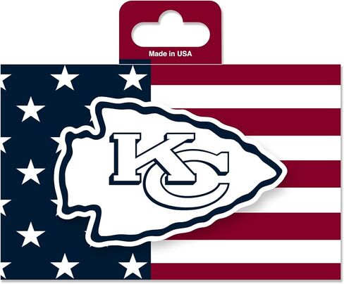 Rico Industries NFL Football Green Bay Packers Patriotic 5" x 7" Vinyl Die-Cut Decal - Car/Truck/Home Accessory in Saudi Arabia