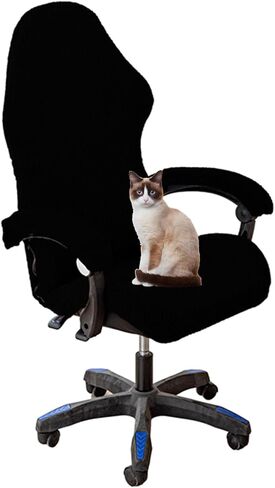 Gaming Chair Covers Slipcovers with Armrest Covers Office Desk Chair Cover Computer Chair Cover Stretch Gamer Chair Cover Cat Scratch Proof,Black in Saudi Arabia