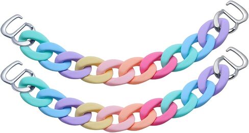 2 Pcs Shoe Chains, Candy Color Shoe Charms to DIY Your Clog Sandals, Favors Gifts for Party for Girls Boys in Kuwait