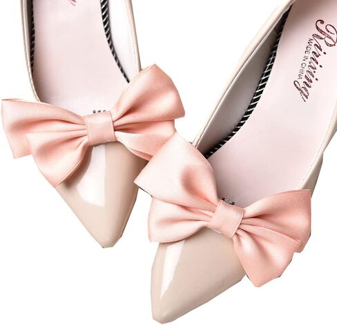 2Pcs Women Bow Shoe Clips Removable Shoe Buckles Decorative Shoes Accessories for Wedding party in Saudi Arabia
