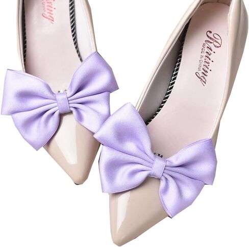 2Pcs Women Bow Shoe Clips Removable Shoe Buckles Decorative Shoes Accessories for Wedding party in Saudi Arabia