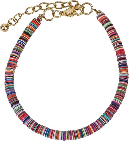 SPUNKYsoul Boho Jewelry Multi-Color Disc Bracelet, Anklet or Necklace for Women in Saudi Arabia