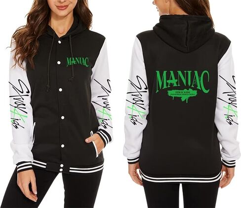 ACEFAST INC Stray Kids Varsity Jacket Hoodie Bangchan Felix Hyunjin Jeongin Pullover Sweatshirts For Women in Kuwait