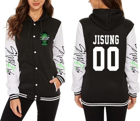 ACEFAST INC Stray Kids Varsity Jacket Hoodie Bangchan Felix Hyunjin Jeongin Pullover Sweatshirts For Women in Kuwait