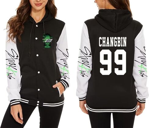 ACEFAST INC Stray Kids Varsity Jacket Hoodie Bangchan Felix Hyunjin Jeongin Pullover Sweatshirts For Women in Kuwait