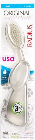RADIUS Big Brush BPA Free & ADA Accepted Toothbrush Designed to Improve Gum Health & Reduce Gum Issues - Right Hand - Assorted - Pack of 6 in Saudi Arabia