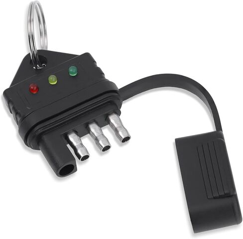 4 دبوس مقطورة موصل اختبار مقطورة الأسلاك اختبار دائرة الأسلاك 4 Way Trailer Plug Light Tester (اختبار موصل المقطورة-A) in Saudi Arabia