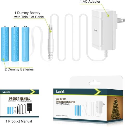 AC Power Supply Adapter for AAA Battery,Replace 3 AAA Battery,Black in Saudi Arabia