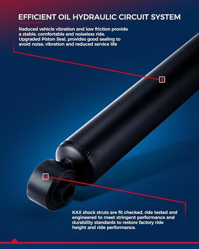 KAX Front Struts Shock Absorber Assembly Fits 4Runner 2003-2020, FJ Cruiser 2007-2014, Tacoma 2005-2015, Complete Suspension 171371L 171371R, Struts with Coil Spring Assemblies SAA333 2 PACKS in Kuwait