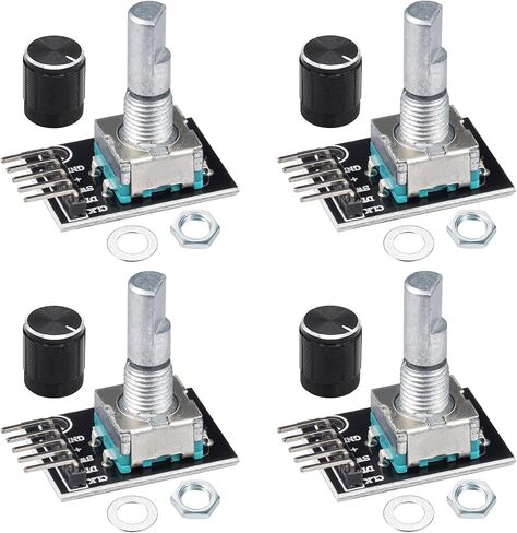 KY-040 Rotary Encoder Module 360 Degree Switch Encoders with Knob Cap Brick Sensor Modules (Pack of 2pcs) in Saudi Arabia