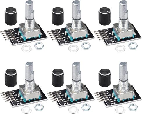 KY-040 Rotary Encoder Module 360 Degree Switch Encoders with Knob Cap Brick Sensor Modules (Pack of 2pcs) in Saudi Arabia