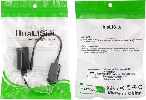 USB C Male to 12V Car Careett Socket Socket Cableter Cable ، 8W MAX ، USB C إلى محول ولاعة سجائر مناسبة لقيادة المسجل ، GPS ، وغيرها من المعدات (النوع C ، 1 قدم) in Kuwait