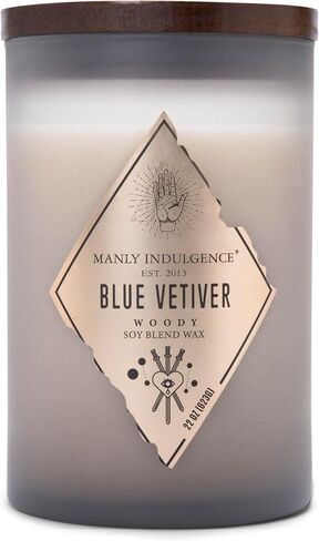 شمعة معطرة برائحة التين الأسود من Manly Indulgence، مجموعة Rebel، 2 فتيل، أسود، 22 أونصة - حرق يصل إلى 120 ساعة in Saudi Arabia