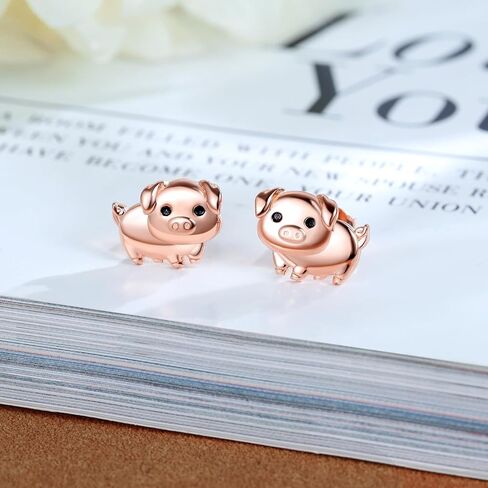Sterling Silver Animal Stud Earrings: S925 Hypoallergenic Cute Koala Bear Cat Llama Bunny Cow Earrings for Women Koala Animal Stud Earrings Jewelry Gifts in Kuwait