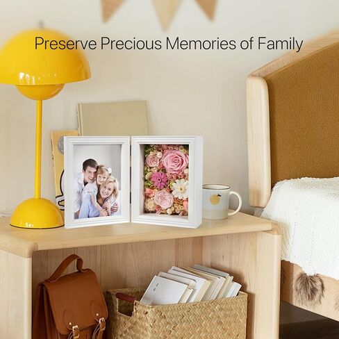 الزهور المحفوظة لـ Joyflower مع إطار صورة 5 × 7 ، إطار صور الورود الأبدية الحقيقية ، وردة محفوظة إلى الأبد هدية مائية ديزي للزوجة ، صديقة ، أمي ، الجدة في عيد ميلاد عيد الأم in Kuwait