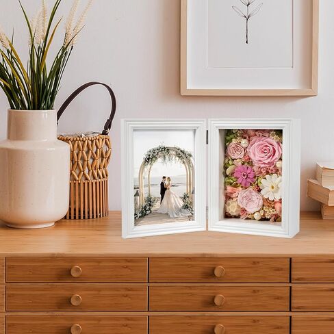 الزهور المحفوظة لـ Joyflower مع إطار صورة 5 × 7 ، إطار صور الورود الأبدية الحقيقية ، وردة محفوظة إلى الأبد هدية مائية ديزي للزوجة ، صديقة ، أمي ، الجدة في عيد ميلاد عيد الأم in Kuwait