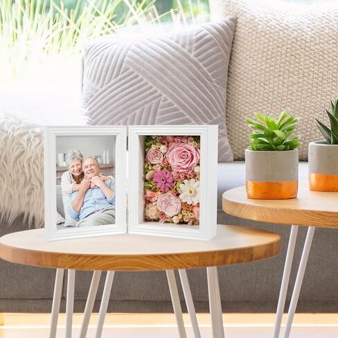 الزهور المحفوظة لـ Joyflower مع إطار صورة 5 × 7 ، إطار صور الورود الأبدية الحقيقية ، وردة محفوظة إلى الأبد هدية مائية ديزي للزوجة ، صديقة ، أمي ، الجدة في عيد ميلاد عيد الأم in Kuwait