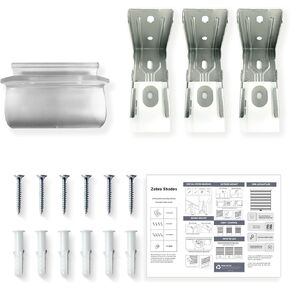 AOSKY Zebra Shades Accessories Replacement Installation Brackets Easy to Install Roller Blinds Repair Kit