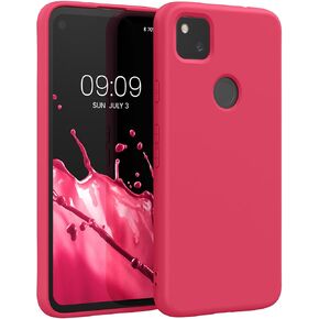 kwmobile Case Compatible with Google Pixel 4a Case - Slim Protective TPU Silicone Phone Cover - Light Lavender