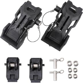 Bestaoo Hood Lockes Lock Catch متوافق مع 2018-2024 2025 Jeep Wrangler JL Jlu Gladiator JT ، أمان استبدال القفل الميكانيكي المضاد للسرقة ، زوج واحد (أسود)