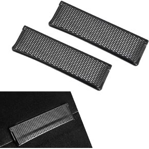 Downhill 2 PCS Tesla Air Vent Cover, Under-seat Air Condition Outlet Anti-Debris Anti-Clogging Protection Cover, ABS Structure Snap-on Decoration Cap, Compatible with Tesla Model Y Series (Black)