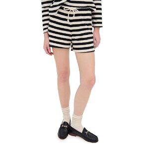 perfectwhitetee Women's Jesse B&N Rib Shorts