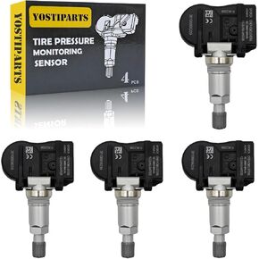 Tire Pressure Monitoring System Sensor (TPMS) Compatible with 06-12 Azera 07-10 Elantra 09-10 Santa Fe 08-12 Veracruz 06-10 Magentis 05-10 Optima 07-11 Rondo NX-S051-4 529332G200 315 Mhz 4-pc