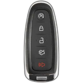 KeylessOption Key Fob Replacement for 2011 2012 2013 2014 2015 2016 2017 2018 2019 2020 Ford Escape Explorer Focus Taurus Lincoln Navigator MKX Remote, 5-Button M3N5WY8609, Locksmith Required