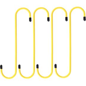 4 Pcs Brake Caliper Hangers Brake Caliper Hooks with Rubber Tips Automotive Tool for Braking, Bearing, Axle and Suspension Work（Black）