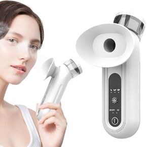 Eye Steamer for Dry Eye Machine, New Nano Eye Mist Steam Sprayer, Portable Eye Steam Sprayer, Heated Mist for Dry Eye Relief,Moisturizing Eye Treatment, Mini Soothing Steamer for Eye Care (White)