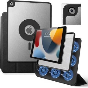 Case for iPad 10.2 inch Magnetic Case for iPad 9th/8th/7th Generation, 2021/2020/2019, Detachable Protective Stand Cover with Pencil Holder, Auto Sleep/Wake (Gray)