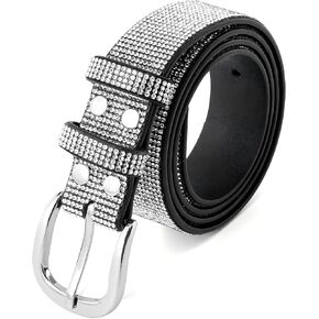Rhinestone Belts for Women,Bling Diamond Belts for Dresses,Shiny Sparkly for Jeans