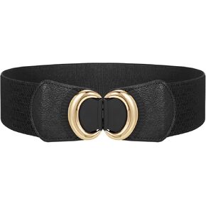 JASGOOD Women Wide Waist Belt Vintage Elastic Belt for Dress Fashion Stretchy Belt